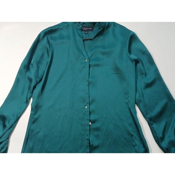 JONES NEW YORK Women’s green  Long Sleeve Blouse Size M - Picture 1 of 4